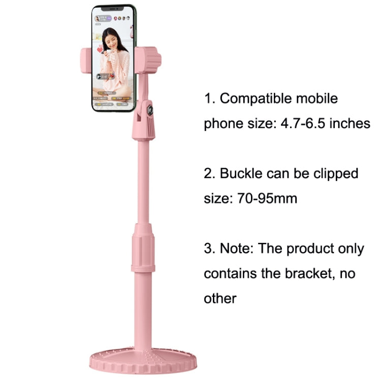 2 PCS Multifunctional Live Telescopic Mobile Phone Desktop Bracket, Classic Black, Ivory White, Dark Night Green, Active Orange, Noble Purple, Mint Green, Cherry Blossom Pink