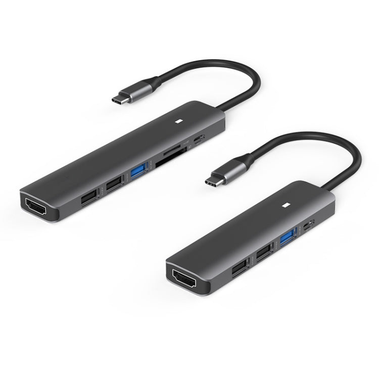 Blueendless Type-C+USB 3.0/2.0+HDMI4K HUB, Specification:, 7 in 1, 5 in 1