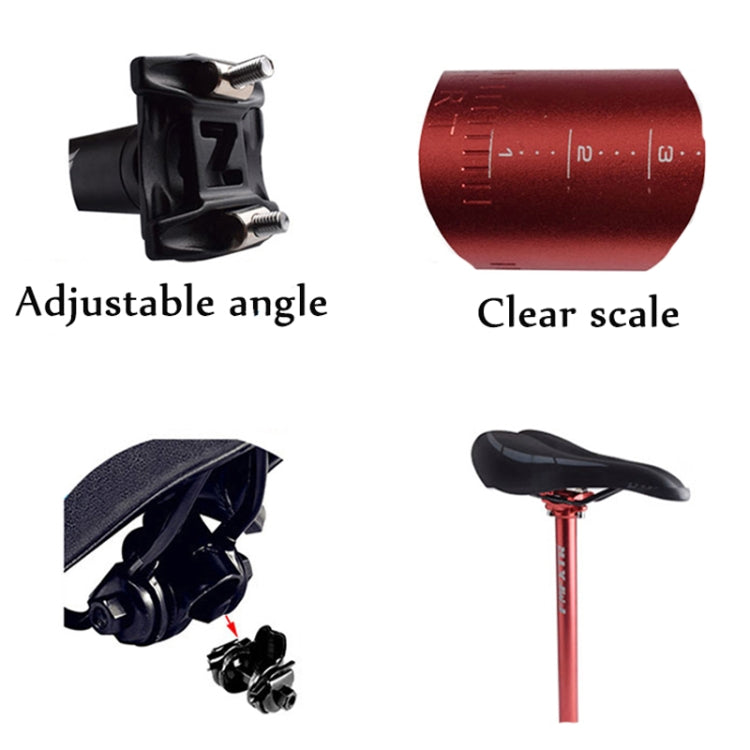 FMFXTR Bicycle Extended Saddle Seat Tube Double Nail Straight Tube, Specification:, 27.2mm, 31.6mm, 30.9mm