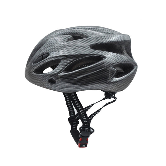 Unisex Cycling Bike One-piece Helmet, Fiber Black