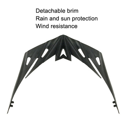 Unisex Cycling Bike One-piece Helmet, Fiber Black