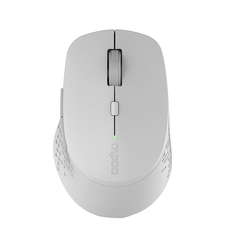 Rapoo M300G 1600DPI 3 Keys Laptop Office Silent Wireless Bluetooth Mouse, Deep Gray, Blue, Light Gray
