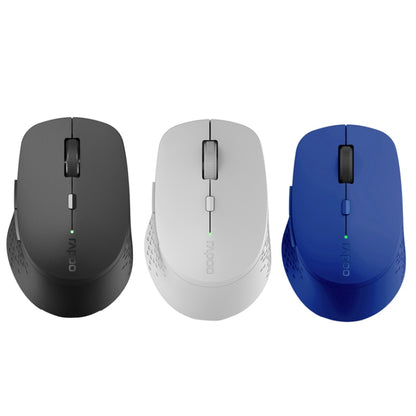 Rapoo M300G 1600DPI 3 Keys Laptop Office Silent Wireless Bluetooth Mouse, Deep Gray, Blue, Light Gray