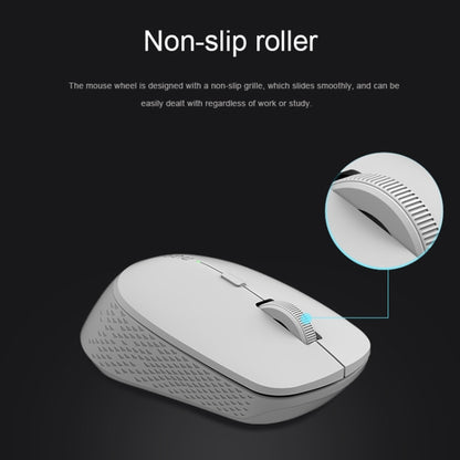 Rapoo M300G 1600DPI 3 Keys Laptop Office Silent Wireless Bluetooth Mouse, Deep Gray, Blue, Light Gray