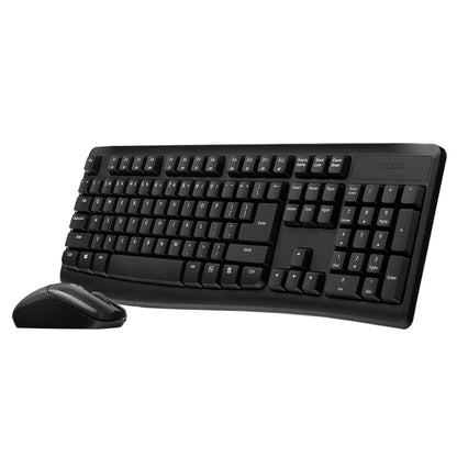 Rapoo X1800PRO 104 Keys Waterproof Multimedia Wireless Keyboard Mouse Set, Black, White