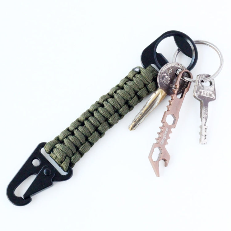Outdoor Seven-Core Umbrella Rope Keychain Eagle Mouth Buckle Bottle Opener