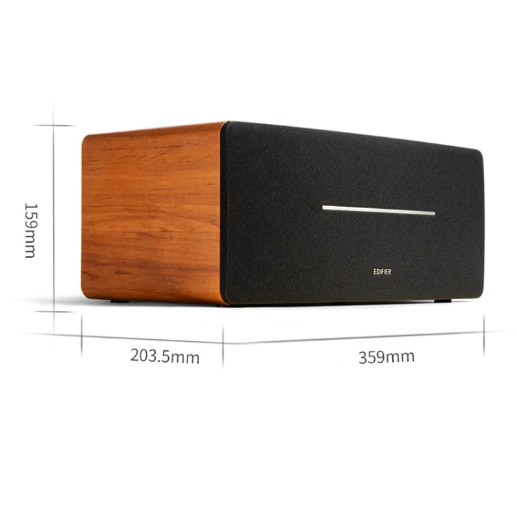 Edifier D12 Wireless Bluetooth Speaker Car Subwoofer Stereo, D12 Wood Grain