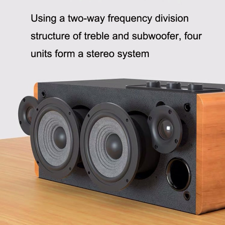 Edifier D12 Wireless Bluetooth Speaker Car Subwoofer Stereo, D12 Wood Grain