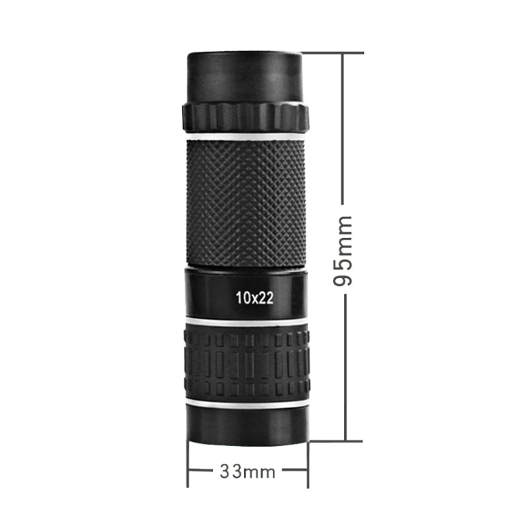 OC-1022 10X HD Non-Slip Monocular, 10X Yellow Circle, 10X Gray Circle