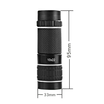 OC-1022 10X HD Non-Slip Monocular, 10X Yellow Circle, 10X Gray Circle