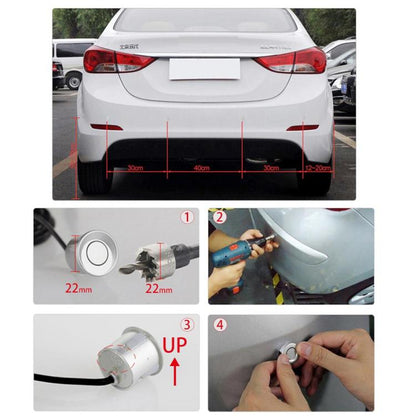 Wireless Radar with LED Display Automatic Alarm Reversing Assist, PZ312W