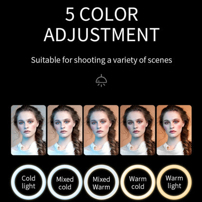 S20 LED Ring Live Fill Light Selfie Photography Full Screen Beauty Light, Style:, Single Light, Single Light + Stand