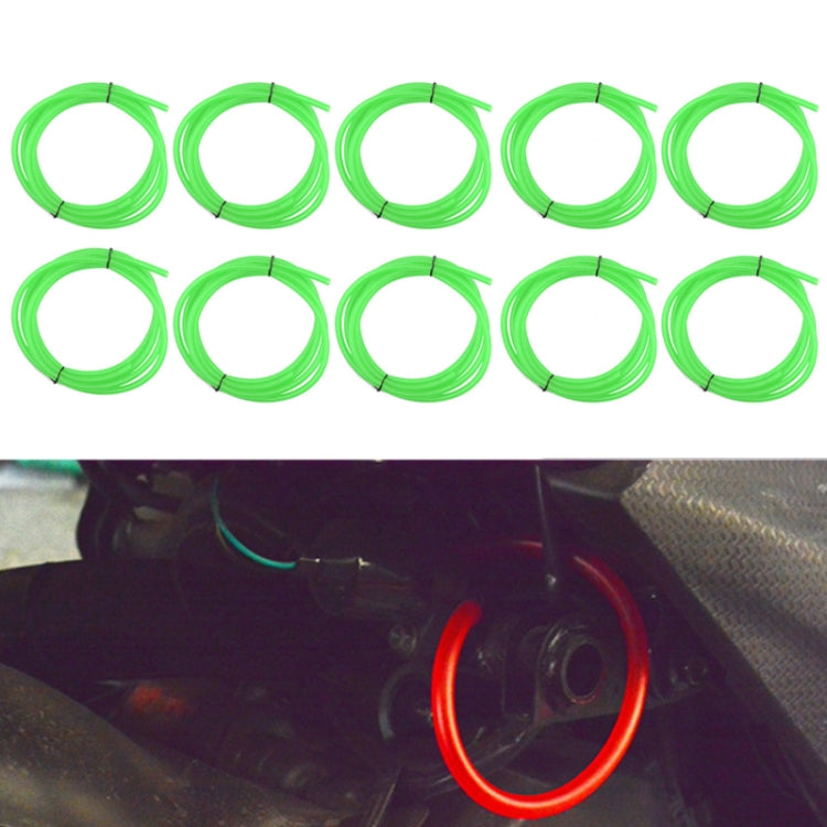 10PCS Motorcycle Modification Oil Pipe Rubber Gasoline Pipe, Length: 1m, Black, Red, Blue, Green, Orange
