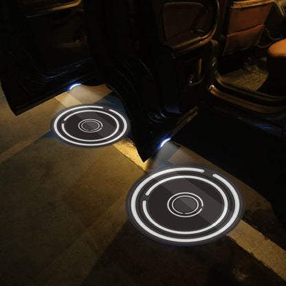 LED Infrared Induction Car Door Welcome Light Night Projection Ambient Light, Energy Circle (Blue), Energy Circle (White), Energy Circle (Yellow), Cat Claw (Yellow), Radish (Yellow), Drink (Yellow), Drink (Purple), Honor (Yellow), Honor (Purple)