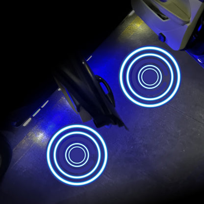 LED Infrared Induction Car Door Welcome Light Night Projection Ambient Light, Energy Circle (Blue), Energy Circle (White), Energy Circle (Yellow), Cat Claw (Yellow), Radish (Yellow), Drink (Yellow), Drink (Purple), Honor (Yellow), Honor (Purple)