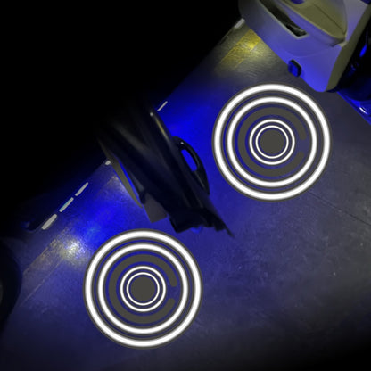 LED Infrared Induction Car Door Welcome Light Night Projection Ambient Light, Energy Circle (Blue), Energy Circle (White), Energy Circle (Yellow), Cat Claw (Yellow), Radish (Yellow), Drink (Yellow), Drink (Purple), Honor (Yellow), Honor (Purple)