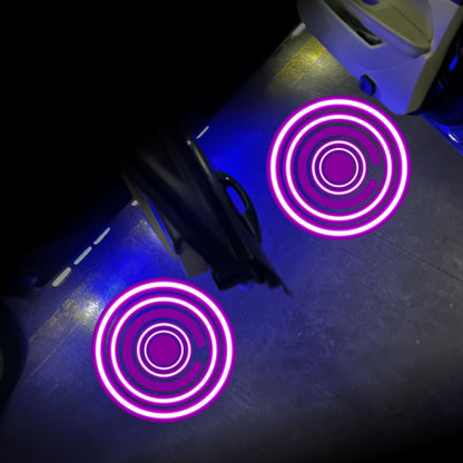 LED Infrared Induction Car Door Welcome Light Night Projection Ambient Light, Energy Circle (Blue), Energy Circle (White), Energy Circle (Yellow), Cat Claw (Yellow), Radish (Yellow), Drink (Yellow), Drink (Purple), Honor (Yellow), Honor (Purple)