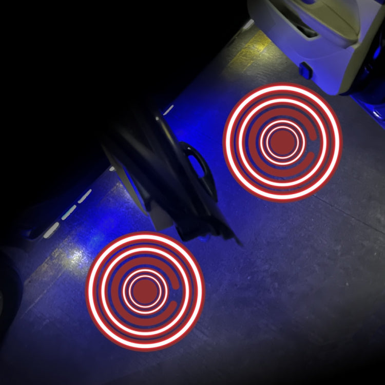 LED Infrared Induction Car Door Welcome Light Night Projection Ambient Light, Energy Circle (Blue), Energy Circle (White), Energy Circle (Yellow), Cat Claw (Yellow), Radish (Yellow), Drink (Yellow), Drink (Purple), Honor (Yellow), Honor (Purple)