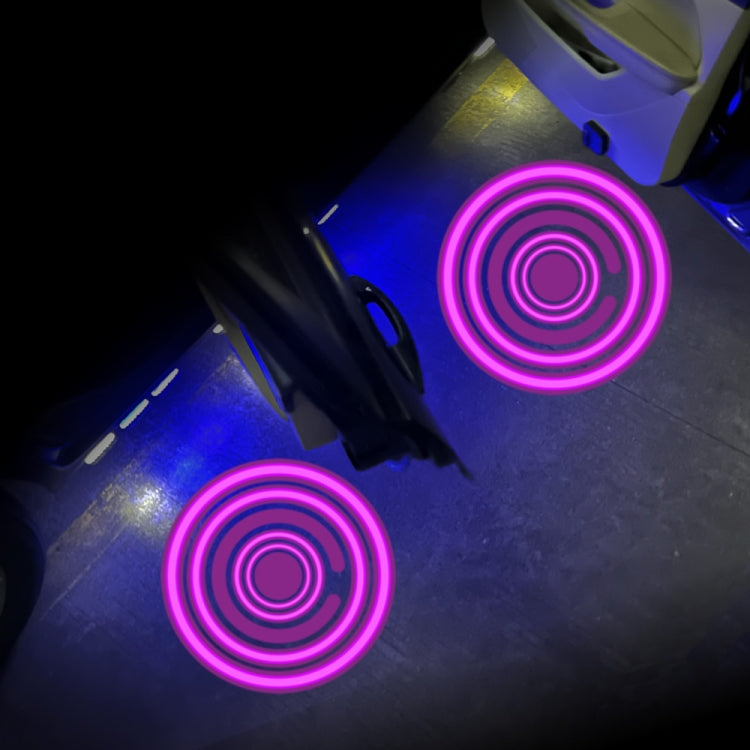LED Infrared Induction Car Door Welcome Light Night Projection Ambient Light, Energy Circle (Blue), Energy Circle (White), Energy Circle (Yellow), Cat Claw (Yellow), Radish (Yellow), Drink (Yellow), Drink (Purple), Honor (Yellow), Honor (Purple)