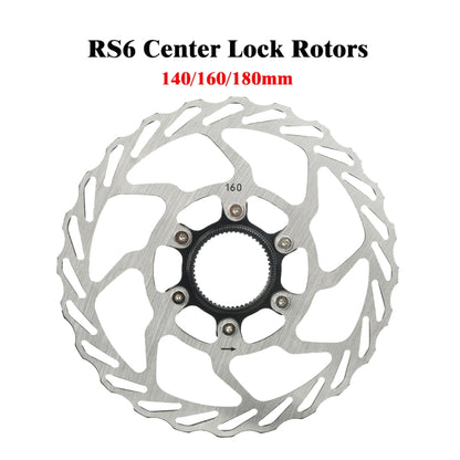 RACEWORK RS6 Mountain Bike Mid-lock Discs, Diameter:, 140mm, 160mm, 180mm