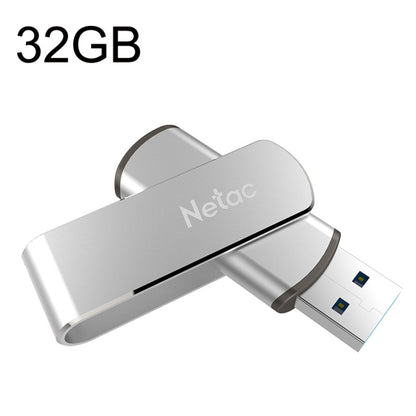 Netac U388 High Speed USB3.0 Metal Rotating Car Computer U Disk, 32GB, 64GB, 128GB