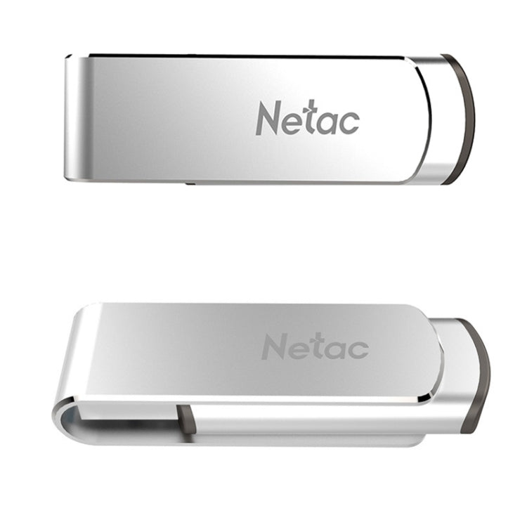 Netac U388 High Speed USB3.0 Metal Rotating Car Computer U Disk, 32GB, 64GB, 128GB