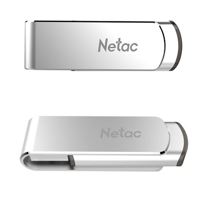 Netac U388 High Speed USB3.0 Metal Rotating Car Computer U Disk, 32GB, 64GB, 128GB