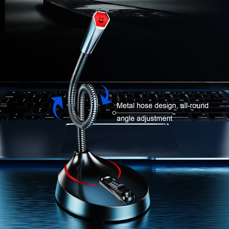 F12 Metal Hose Meeting Desktop Microphone, Spec:, 3.5 Version (Black), USB Version (Black)