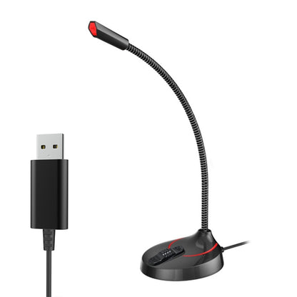F12 Metal Hose Meeting Desktop Microphone, Spec:, 3.5 Version (Black), USB Version (Black)