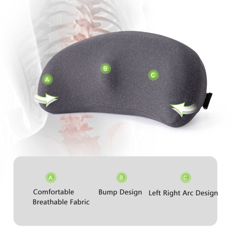 Memory Foam Car Lumbar Cushion Driving Seat Cushion, Memory Foam Dark Gray, Memory Foam Gray, Memory Foam Fog Blue