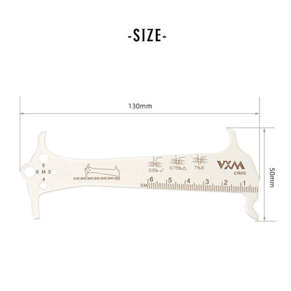 2 PCS VXM 3 In 1 Stainless Steel Mountain Bike Road Bike Chain Gauge, VXM Bike Chain Gauge
