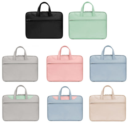 Baona BN-Q006 PU Leather Full Opening Laptop Handbag, For 11/12 inches, For 13/13.3/14 inches, For 15/15.6 inches, For 16/17 inches