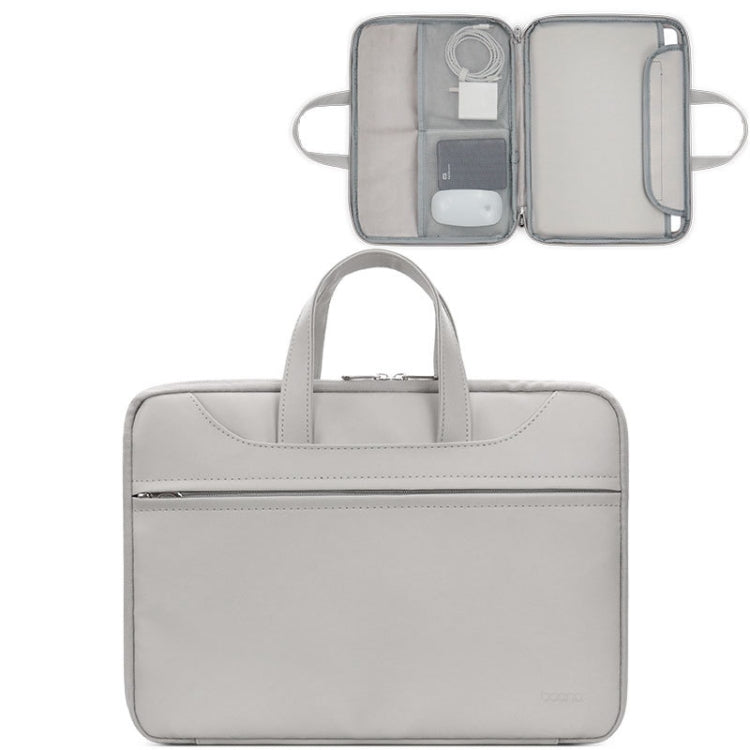 Baona BN-Q006 PU Leather Full Opening Laptop Handbag, For 11/12 inches, For 13/13.3/14 inches, For 15/15.6 inches, For 16/17 inches