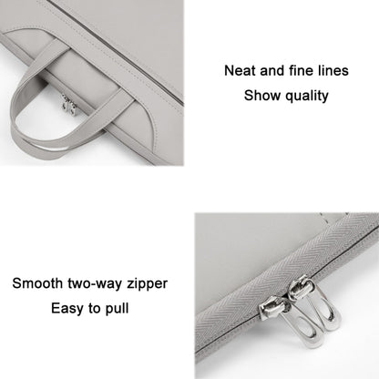 Baona BN-Q006 PU Leather Full Opening Laptop Handbag, For 11/12 inches, For 13/13.3/14 inches, For 15/15.6 inches, For 16/17 inches