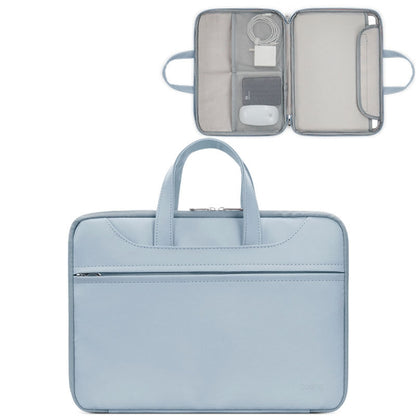 Baona BN-Q006 PU Leather Full Opening Laptop Handbag, For 11/12 inches, For 13/13.3/14 inches, For 15/15.6 inches, For 16/17 inches