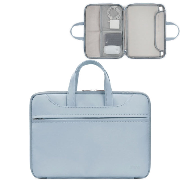 Baona BN-Q006 PU Leather Full Opening Laptop Handbag, For 11/12 inches, For 13/13.3/14 inches, For 15/15.6 inches, For 16/17 inches