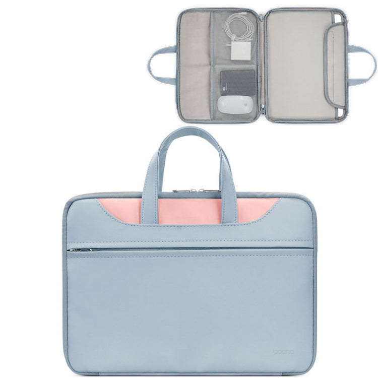 Baona BN-Q006 PU Leather Full Opening Laptop Handbag, For 11/12 inches, For 13/13.3/14 inches, For 15/15.6 inches, For 16/17 inches