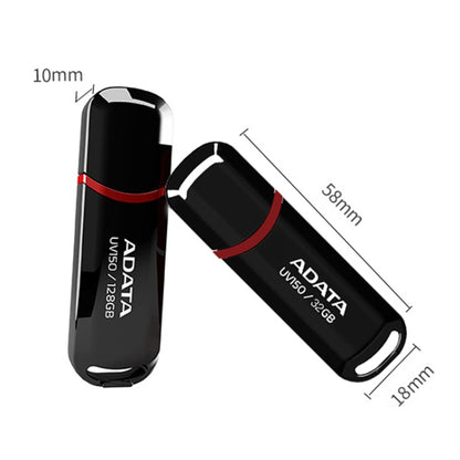 ADATA UV150 High Speed USB3.1 Business USB Flash Drive, 32GB, 128GB