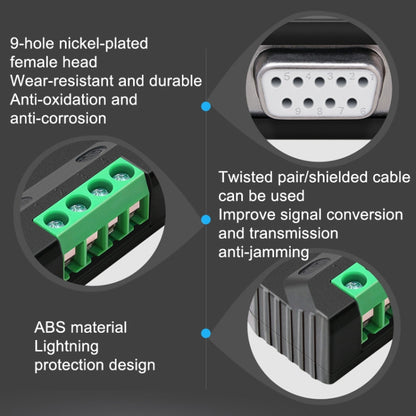 DTECH DT-9001 Industrial Grade Lightning And Surge Protection RS232 To 485 Converter, DT-9001