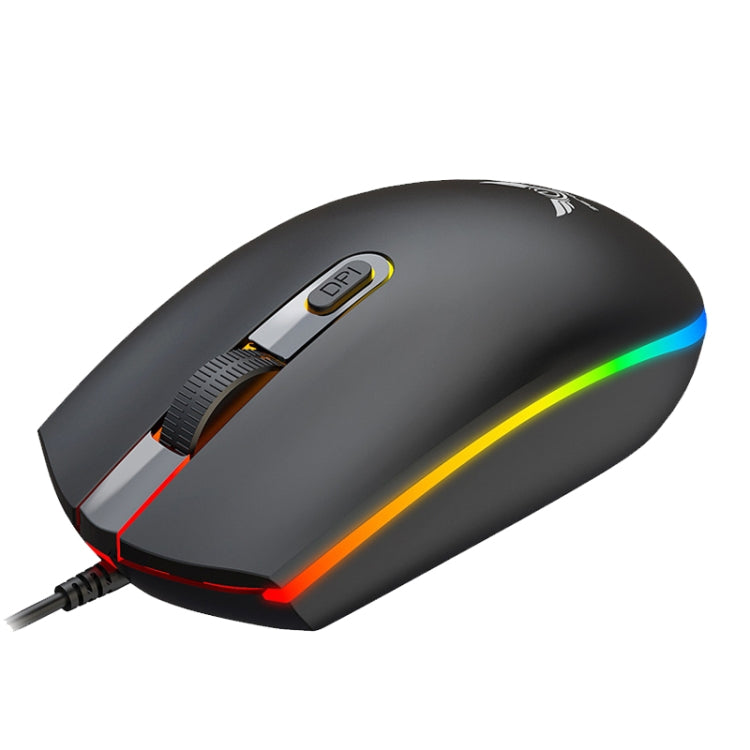 Zerodate V6 4 Keys 1600DPI Game Colorful RGB Marquee USB Luminous Wired Mouse, Cable Length: 1.35m