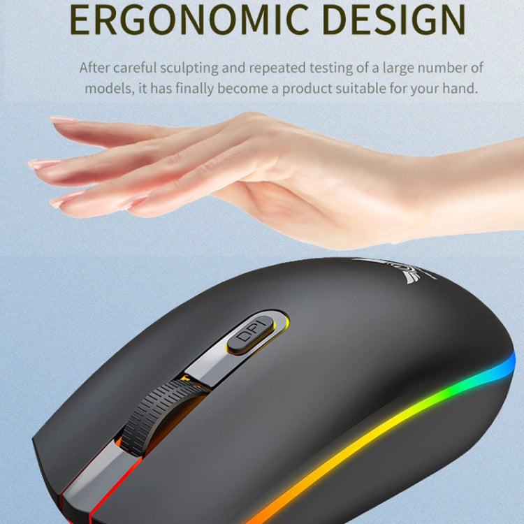 Zerodate V6 4 Keys 1600DPI Game Colorful RGB Marquee USB Luminous Wired Mouse, Cable Length: 1.35m