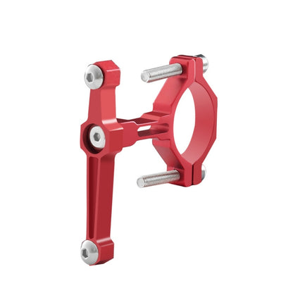 Bicycle Aluminum Alloy Bottle Cage Conversion Seat Fixed Adjustable Bottle Cage, Red, Silver, Black