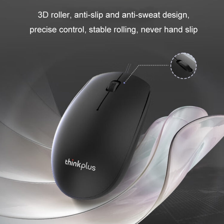 Lenovo Thinkplus USB Wired Office Keyboard And Mouse Set, KM130 Pro