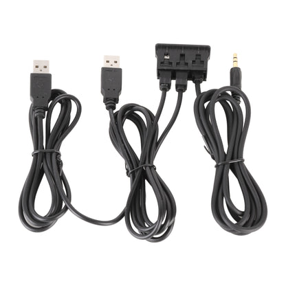 Car Universal Modification Dual Type-C+AUX Charging Interface Seat, Type-C+Type-C+AUX