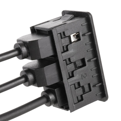 Car Universal Modification Dual Type-C+AUX Charging Interface Seat, Type-C+Type-C+AUX