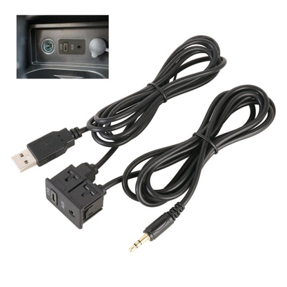Car Universal Modified Type-C+AUX Interface Charging Use Extension Seat, Type-C+AUX