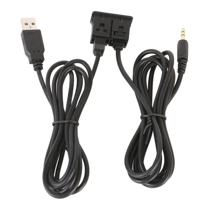 Car Universal Modified Type-C+AUX Interface Charging Use Extension Seat, Type-C+AUX