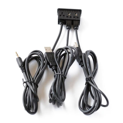 Car Universal Modification Dual USB +AUX Interface Charging Seat, USB+USB+AUX