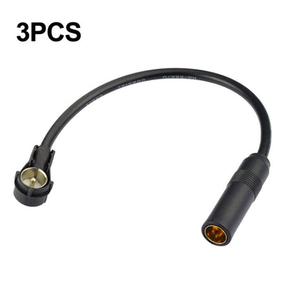 3 PCS Automobile DIN Female Mouth Transfer ISO Female Mouth Audio Antenna Switch Plug, DIN Female Mouth Transfer ISO Female Mouth