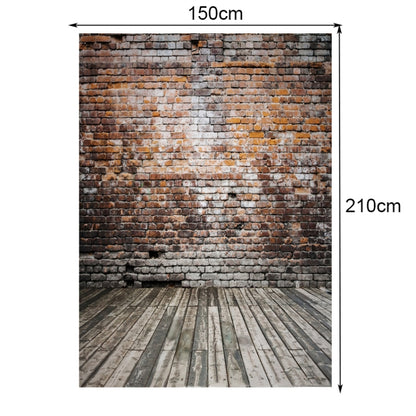 2.1m X 1.5m Brick Wall And Wooden Floor Photography Background